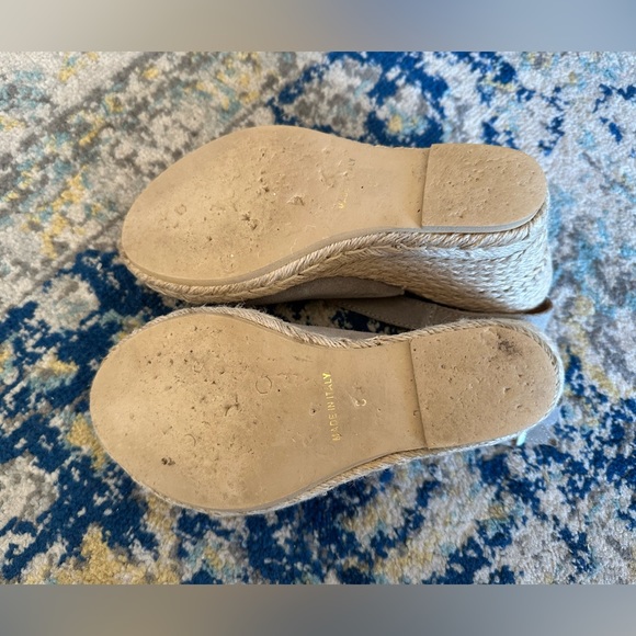 Garnet Hill Espadrille Wedge Sandals 8 - Picture 8 of 9